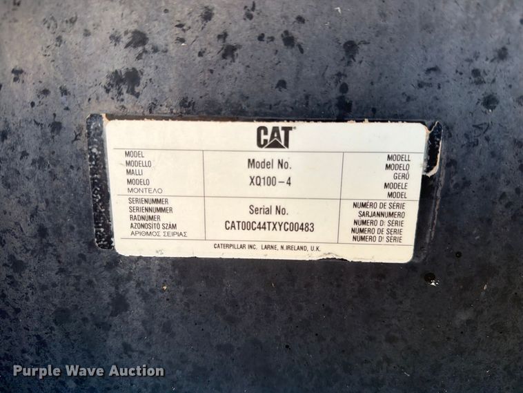 image for item DV8703 2006 Caterpillar XQ100 generator