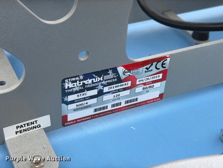 image for item DZ4923 Hotronix XRF-TT Thermal transfer press