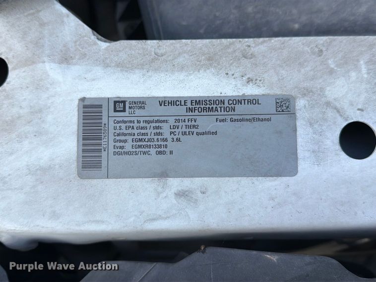 image for item DZ4934 2014 Chevrolet Impala Limited 