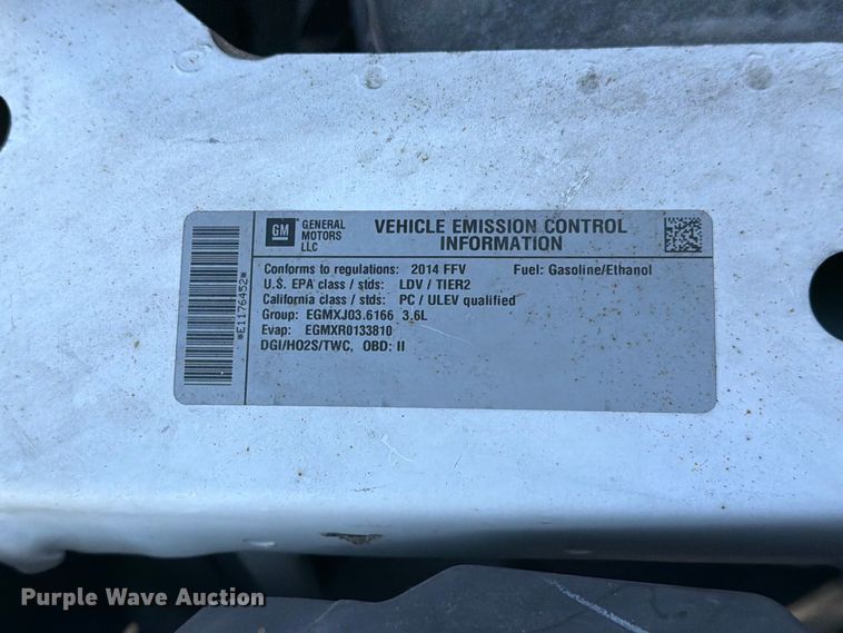 image for item DZ4935 2014 Chevrolet Impala Limited 