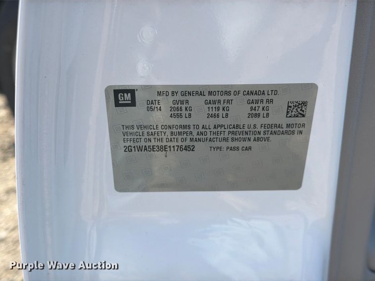 image for item DZ4935 2014 Chevrolet Impala Limited 