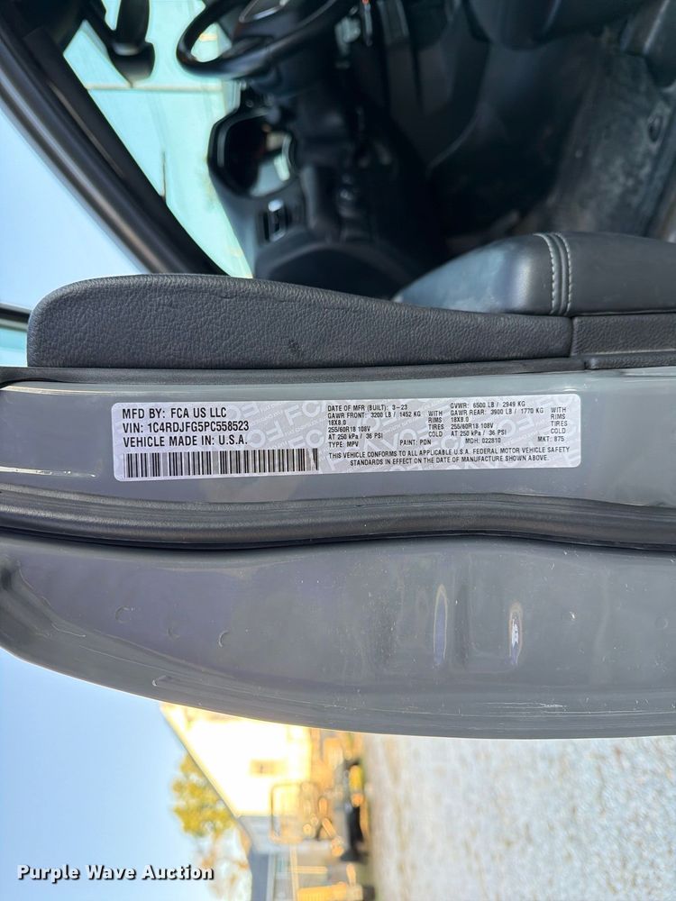 image for item DZ4940 2023 Dodge Durango SSV SUV