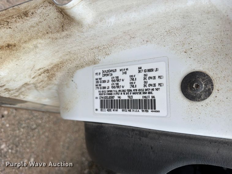 image for item EO8783 2003 Dodge Ram 1500 Crew Cab pickup truck