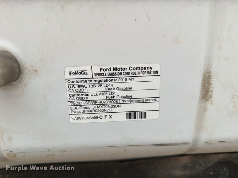 image for item EO8784 2018 Ford F150 Crew Cab pickup truck
