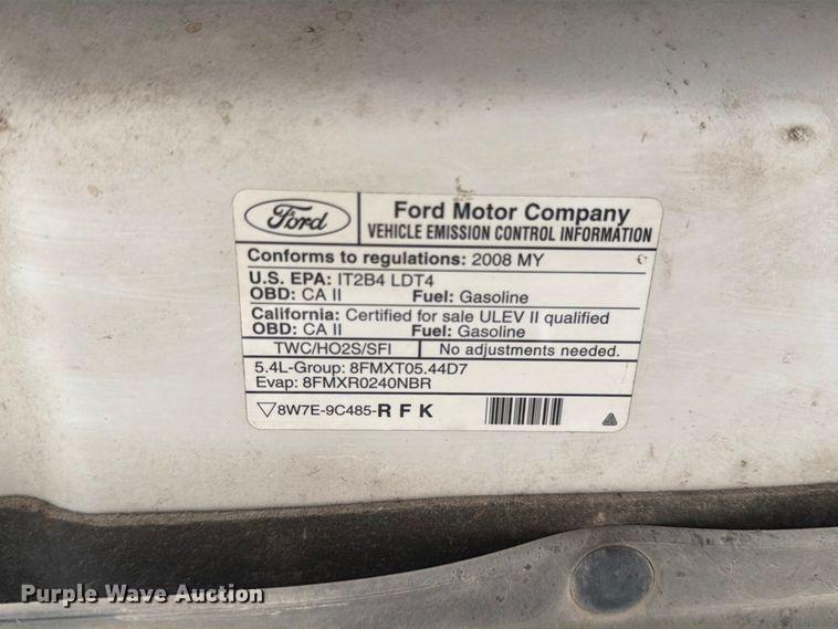 image for item EO8788 2008 Ford F150 Ext. Cab pickup truck