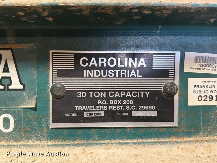 image for item EO8790 Carolina CBP1200 press frame