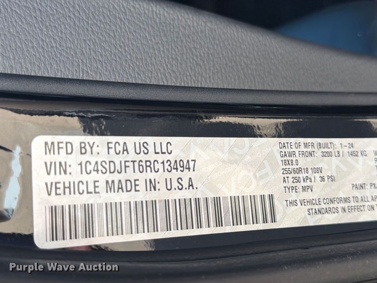 image for item EP7941 2024 Dodge Durango SSV SUV