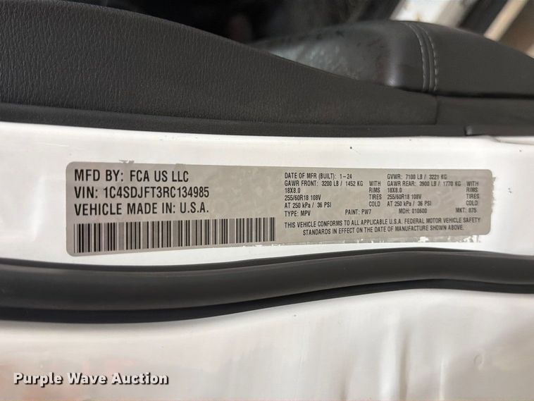 image for item EP7942 2024 Dodge Durango SSV SUV