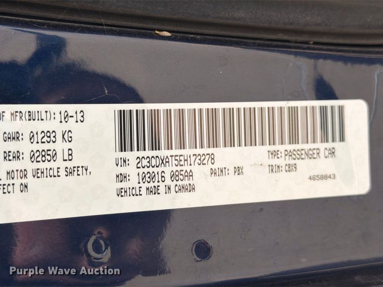 image for item EP7944 2014 Dodge Charger Police 