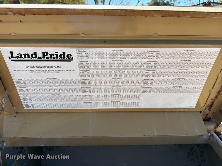 image for item ES1164 2002 Land Pride OS1548 seeder