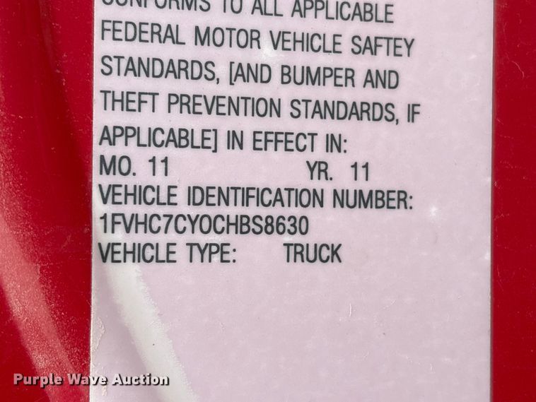 image for item EU0624 2012 Freightliner M2 dump truck