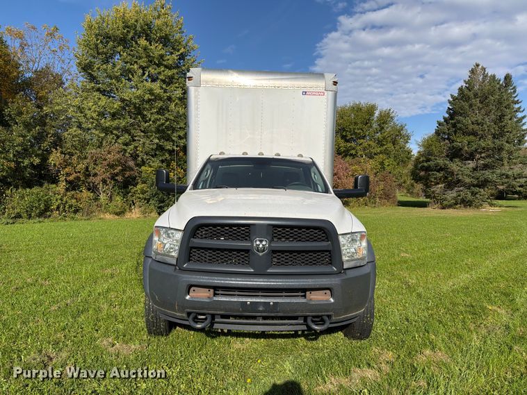 image for item EX1046 2016 RAM 4500 box truck