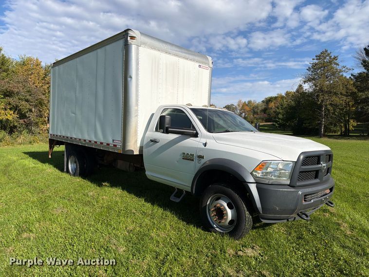 image for item EX1046 2016 RAM 4500 box truck