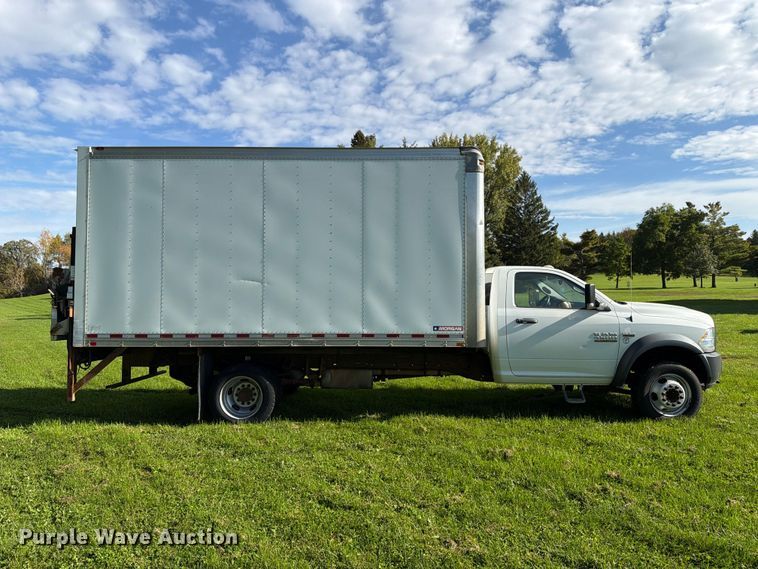 image for item EX1046 2016 RAM 4500 box truck