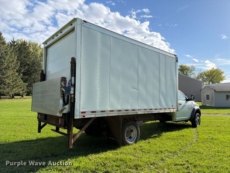 image for item EX1046 2016 RAM 4500 box truck