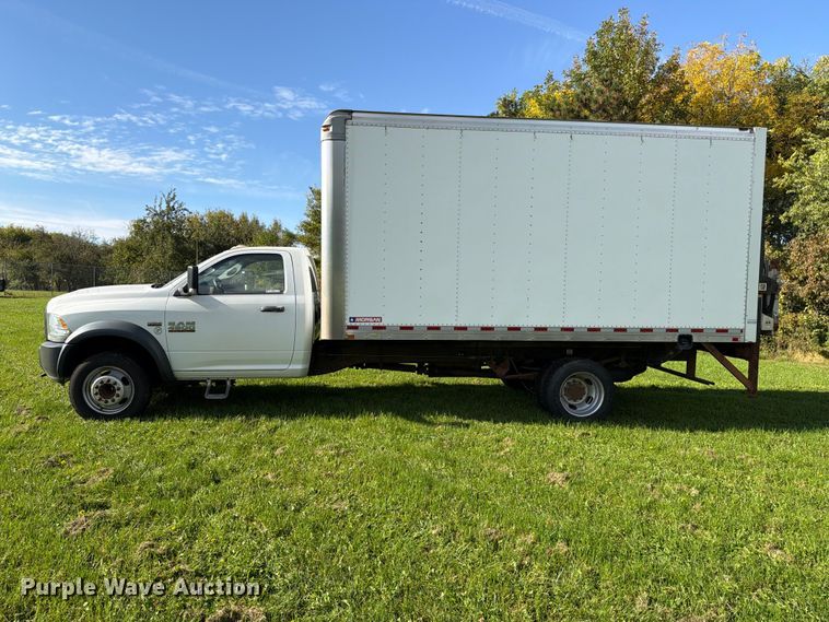 image for item EX1046 2016 RAM 4500 box truck