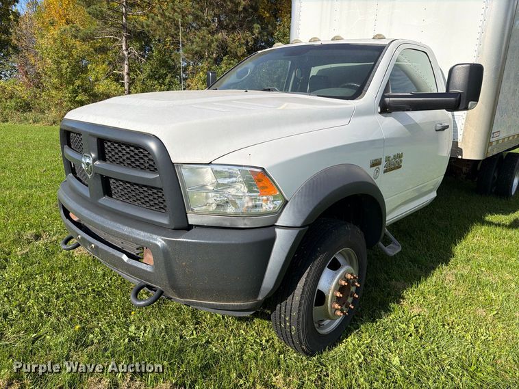 image for item EX1046 2016 RAM 4500 box truck