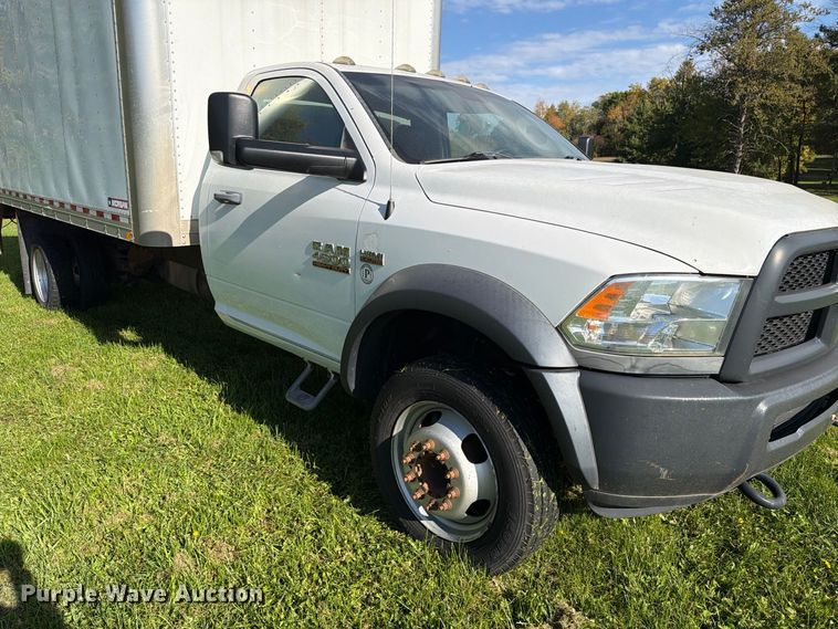 image for item EX1046 2016 RAM 4500 box truck