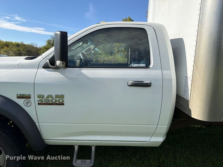 image for item EX1046 2016 RAM 4500 box truck