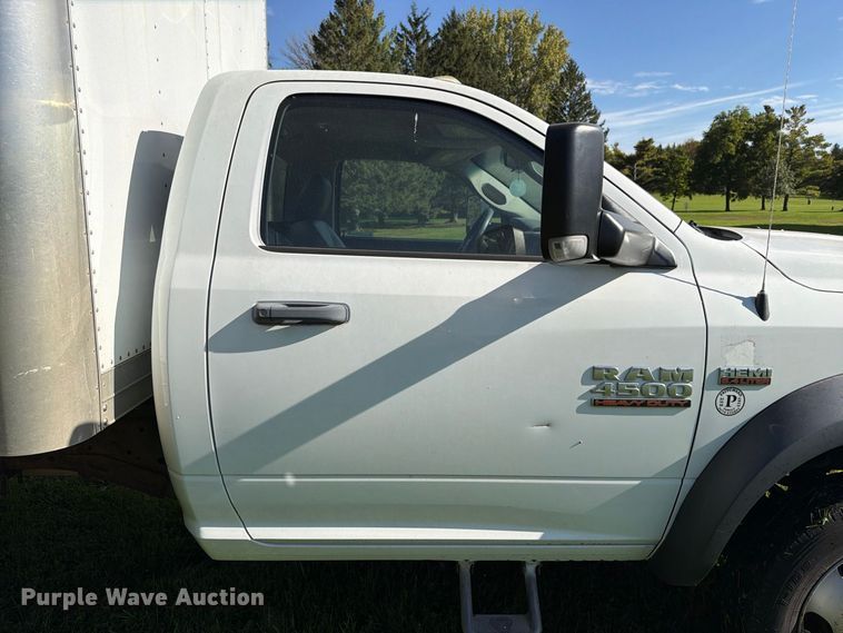 image for item EX1046 2016 RAM 4500 box truck