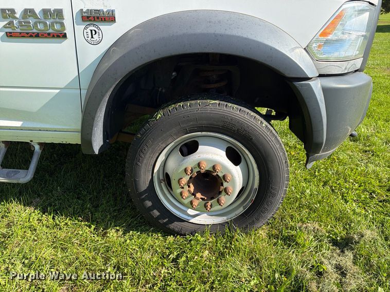 image for item EX1046 2016 RAM 4500 box truck