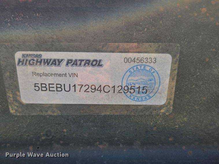 image for item EX2178 2004 Trail Master flatbed trailer