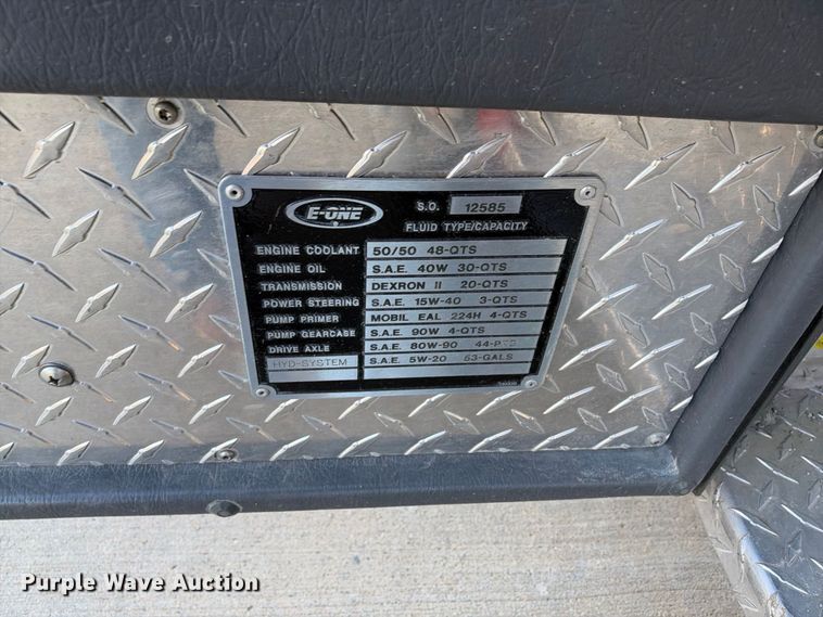 image for item EX2362 1993 E-One ladder fire truck