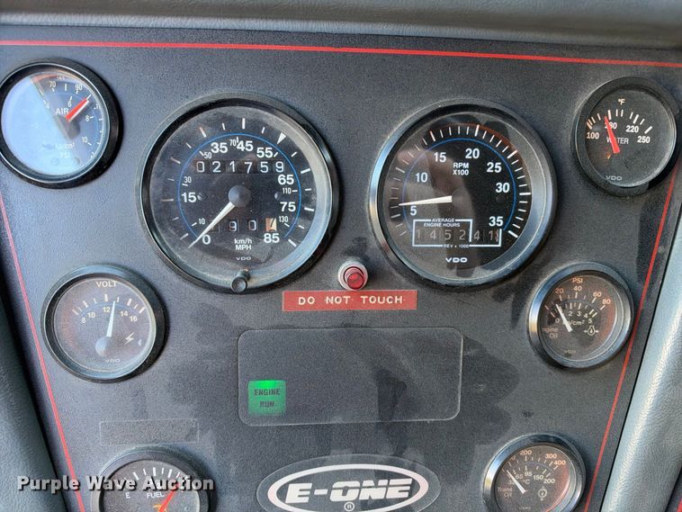 image for item EX2362 1993 E-One ladder fire truck