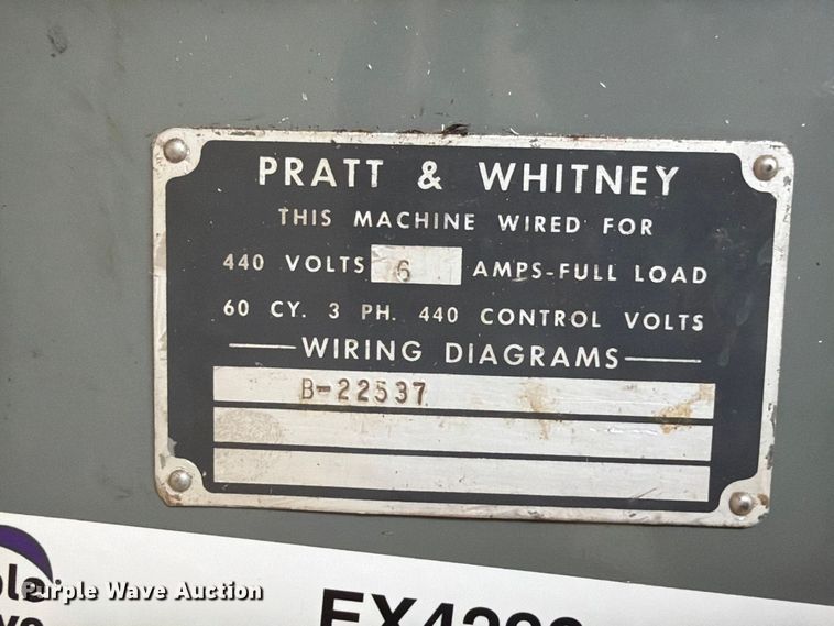 image for item EX4299 PRATT & WHITNEY C lathe