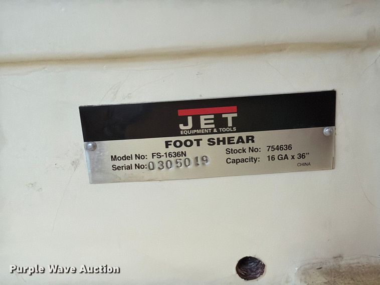 image for item EX4300 Jet FS-1636N metal sheer