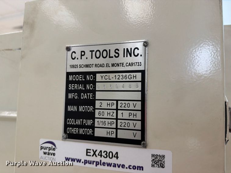 image for item EX4304 C.P. TOOLS INC. YCL-1236GH lathe