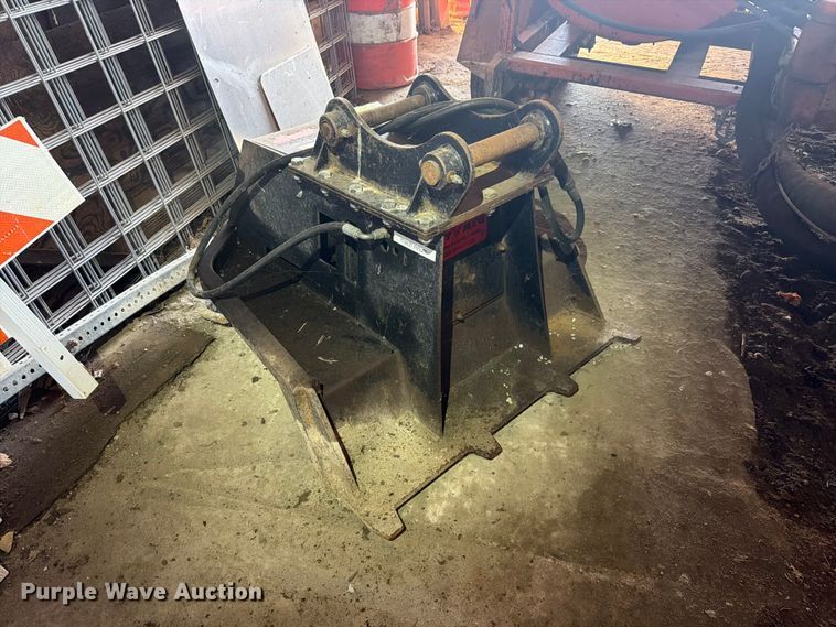 image for item EX4624 RUT Manufacturing tree shredder backhoe attachment