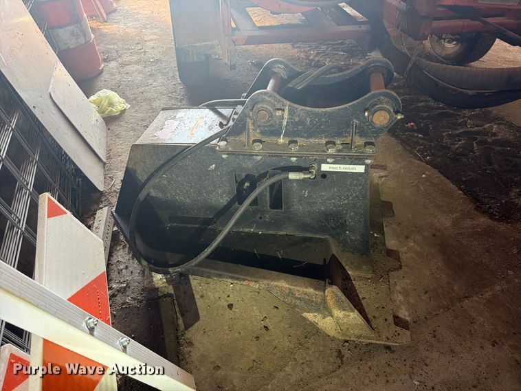 image for item EX4624 RUT Manufacturing tree shredder backhoe attachment