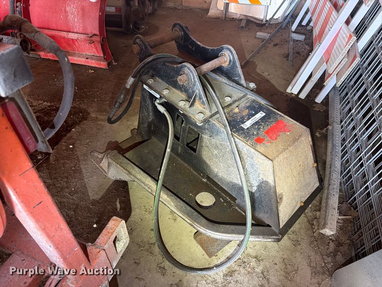 image for item EX4624 RUT Manufacturing tree shredder backhoe attachment