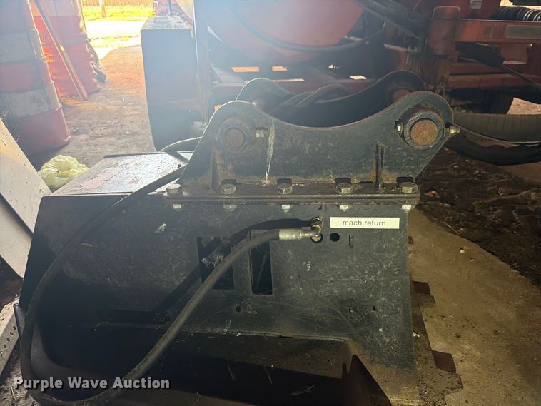 image for item EX4624 RUT Manufacturing tree shredder backhoe attachment