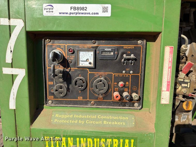 image for item FB8982 Titan Industries 6500 generator
