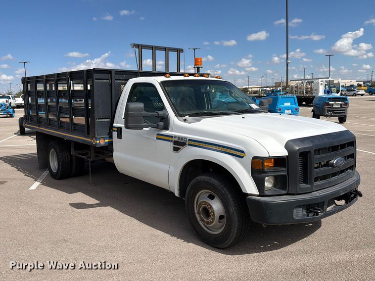image for item FI2041 2008 Ford F350 Super Duty flatbed pickup truck
