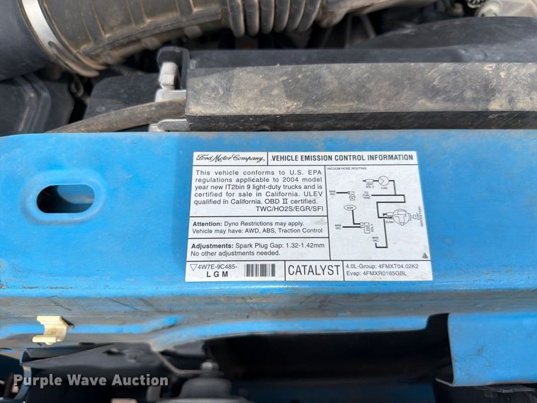 image for item FI2045 2004 Ford Ranger pickup truck