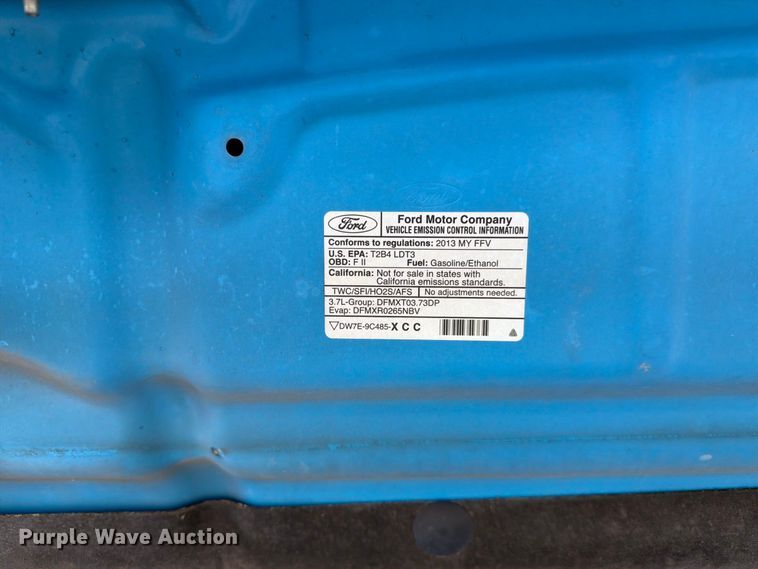 image for item FI2047 2013 Ford F150 pickup truck