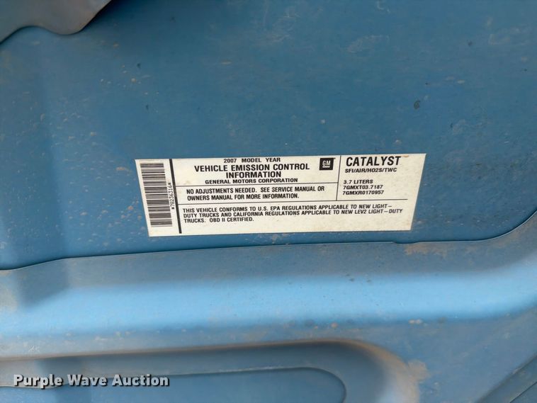 image for item FI2048 2007 Chevrolet Colorado pickup truck