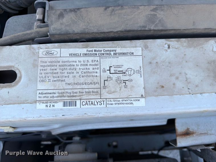 image for item FK3838 2006 Ford Ranger Ext. Cab pickup truck