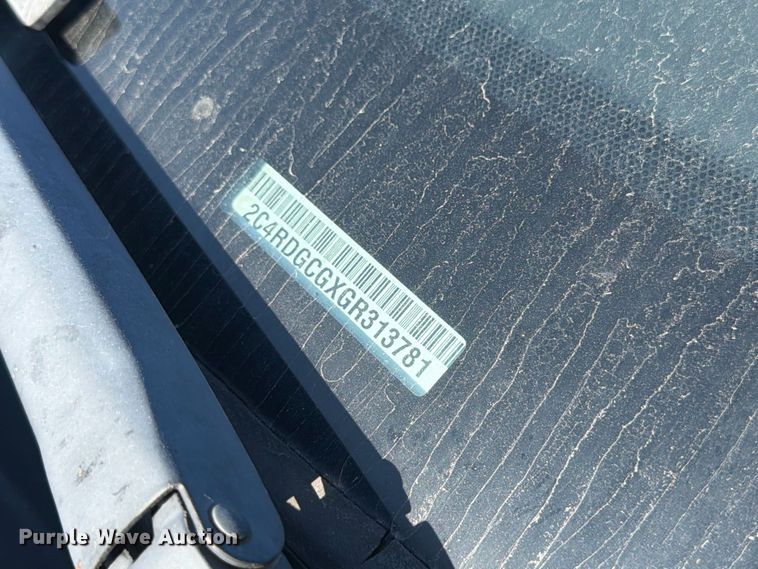 image for item FK3846 2016 Dodge Grand Caravan van