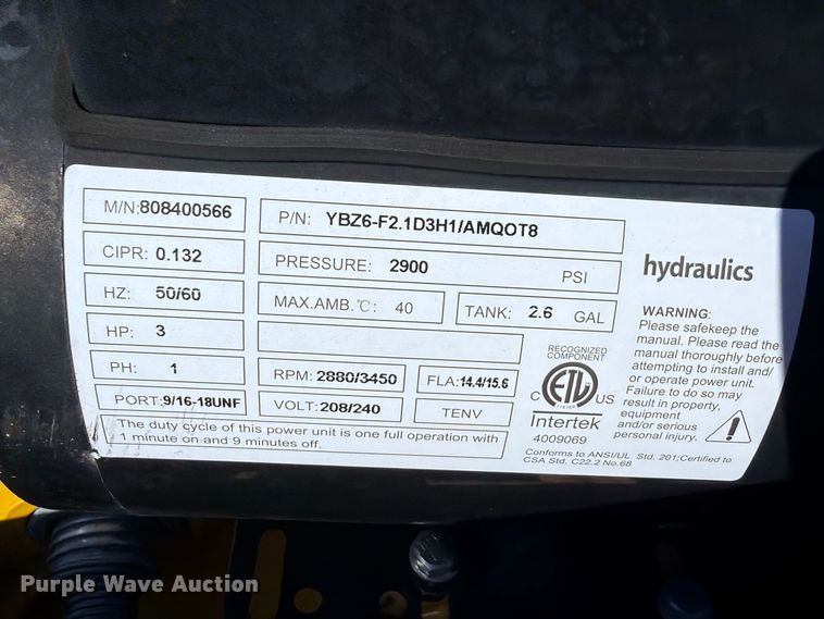 image for item FK5294 Two post automotive lift