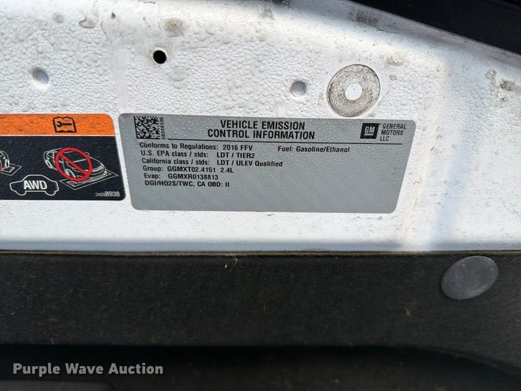 image for item FM6510 2016 Chevrolet Equinox SUV