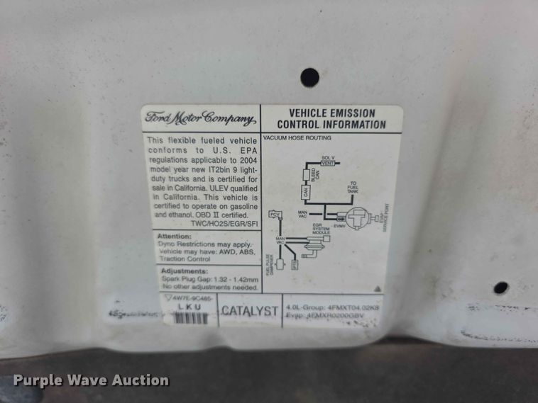 image for item FN5705 2004 Ford Explorer SUV