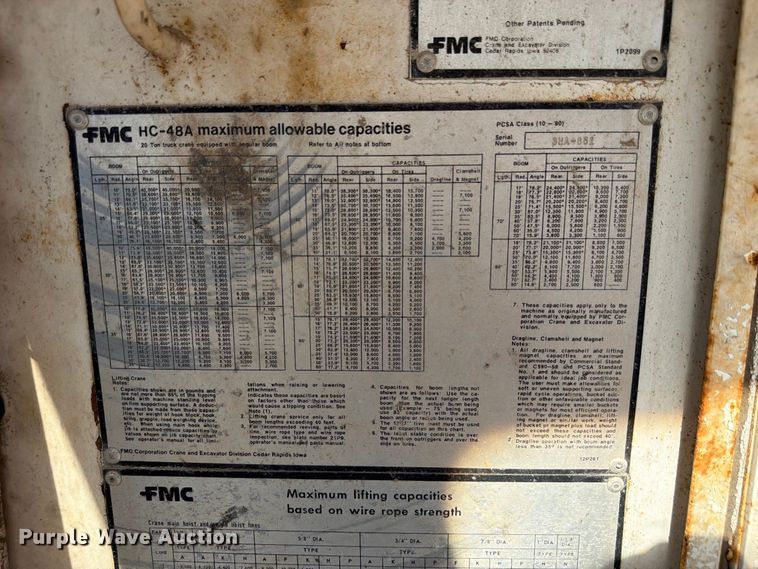 image for item FP3122 1978 Link Belt HC48A crane