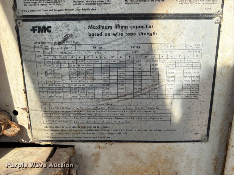 image for item FP3122 1978 Link Belt HC48A crane