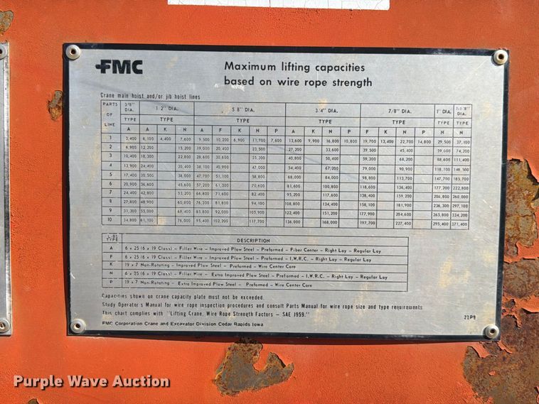 image for item FP3122 1978 Link Belt HC48A crane