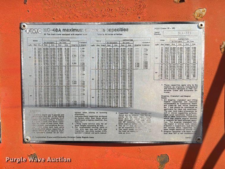image for item FP3122 1978 Link Belt HC48A crane