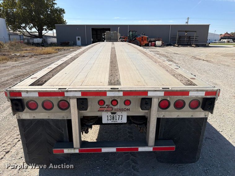 image for item FP3142 1999 Benson AF489650 flatbed trailer